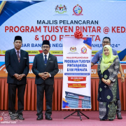 PROGRAM TUISYEN PINTAR@KEDA DAN 100 PERMATA LUAR BANDAR NEGERI KEDAH TAHUN 2024 DILANCARKAN