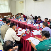 MESYUARAT TAPAK PROJEK PEMBINAAN EMPAT UNIT RUMAH KEDAI SIDAM KANAN BERJALAN LANCAR