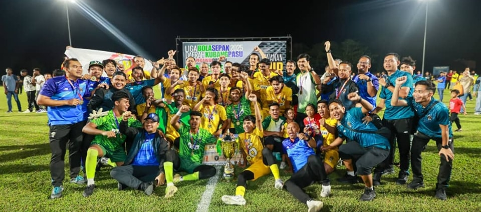 KEDA FC JUARA KEJOHANAN BOLA SEPAK DAERAH KUBANG PASU